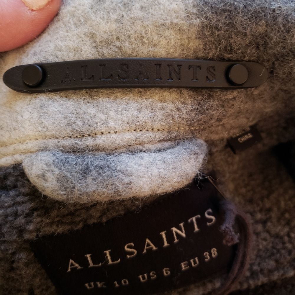 All Saints Wool Coat - Picture 8 of 16
